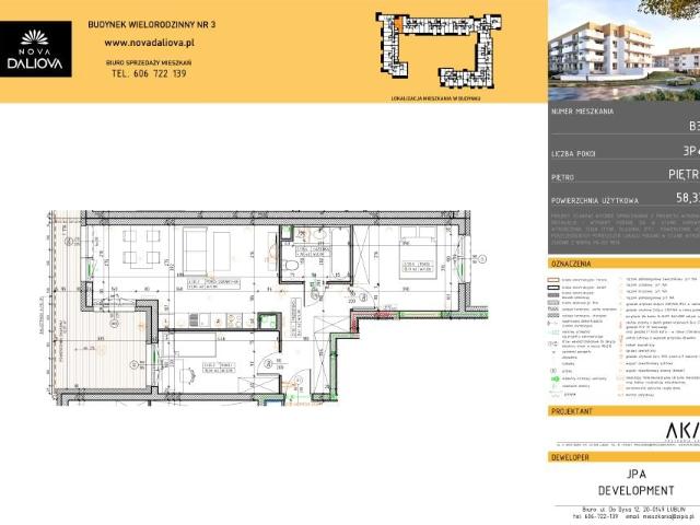 Mieszkanie 58,3m²