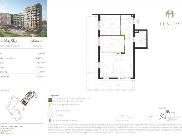 Mieszkanie 58,4m²
