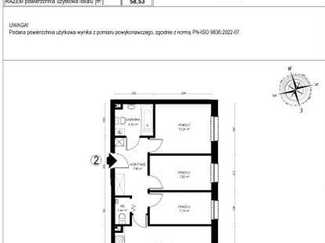 Mieszkanie 58,5m²