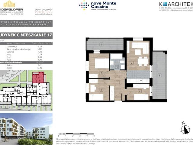 Mieszkanie 58,6m²