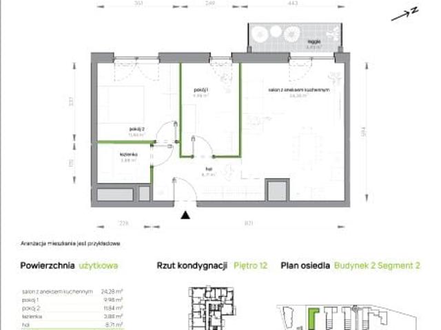 Mieszkanie 58,7m²