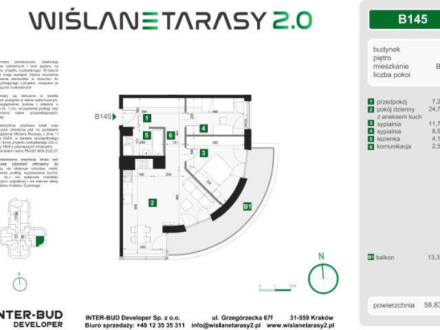 Mieszkanie 58,8m²