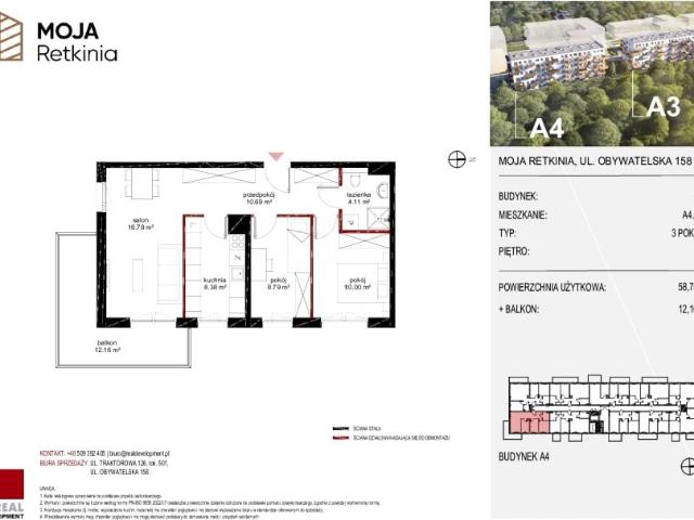 Mieszkanie 58,8m²