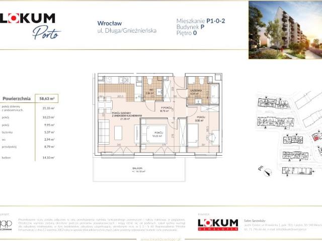 Mieszkanie 58,9m²