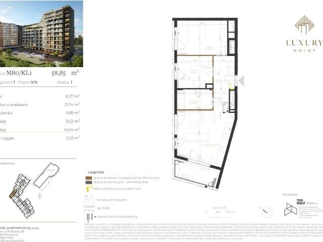 Mieszkanie 58,9m²