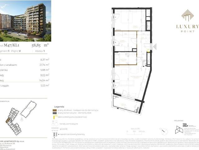 Mieszkanie 58,9m²