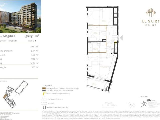Mieszkanie 58,9m²