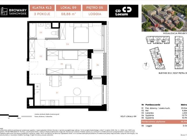 Mieszkanie 58,9m²