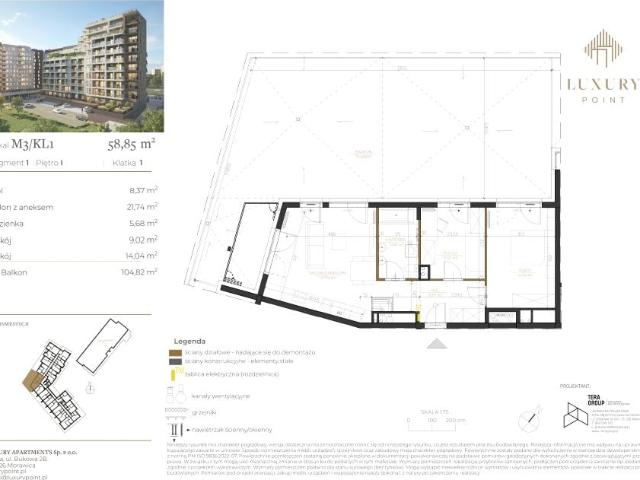 Mieszkanie 58,9m²