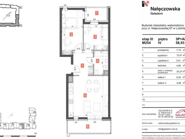 Mieszkanie 58,9m²