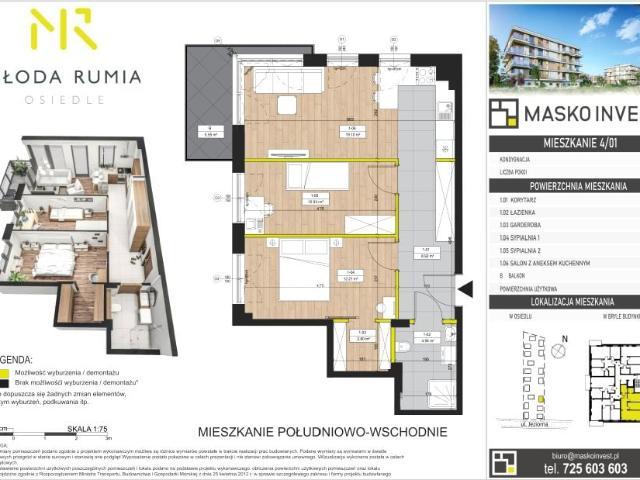 Mieszkanie 58,9m²