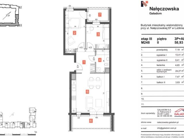 Mieszkanie 58,9m²
