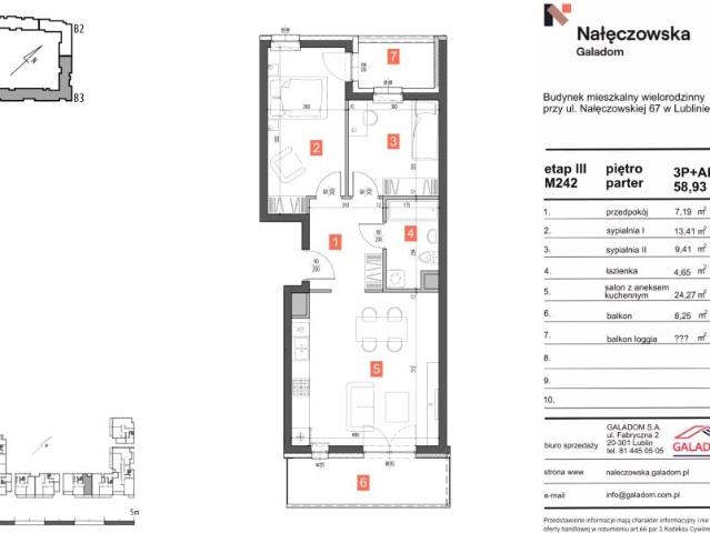 Mieszkanie 58,9m²