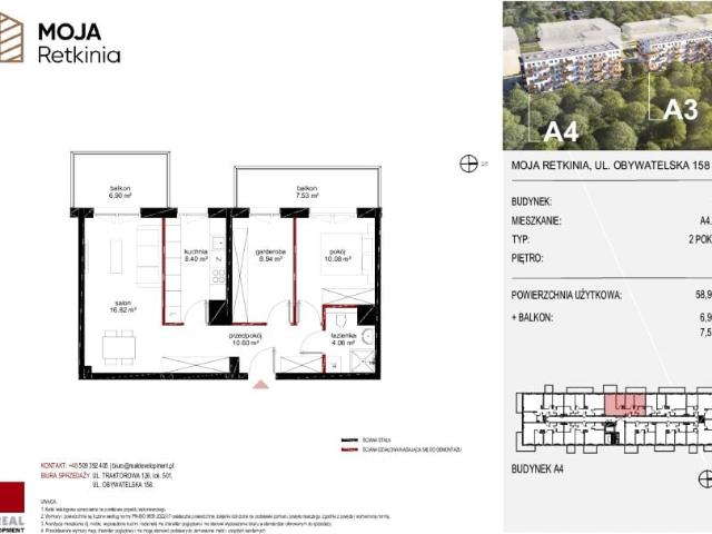 Mieszkanie 58,9m²