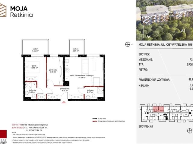 Mieszkanie 58,9m²