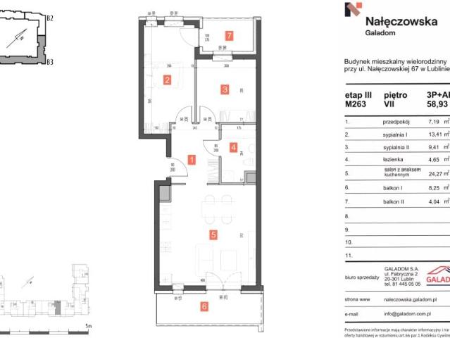 Mieszkanie 58,9m²