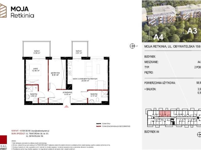 Mieszkanie 58,9m²