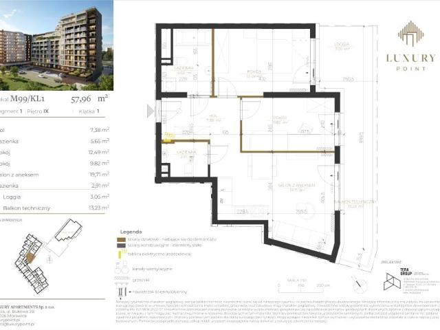 Mieszkanie 58m²