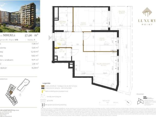Mieszkanie 58m²
