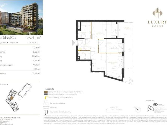 Mieszkanie 58m²