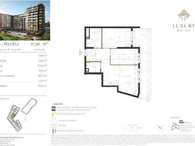 Mieszkanie 58m²