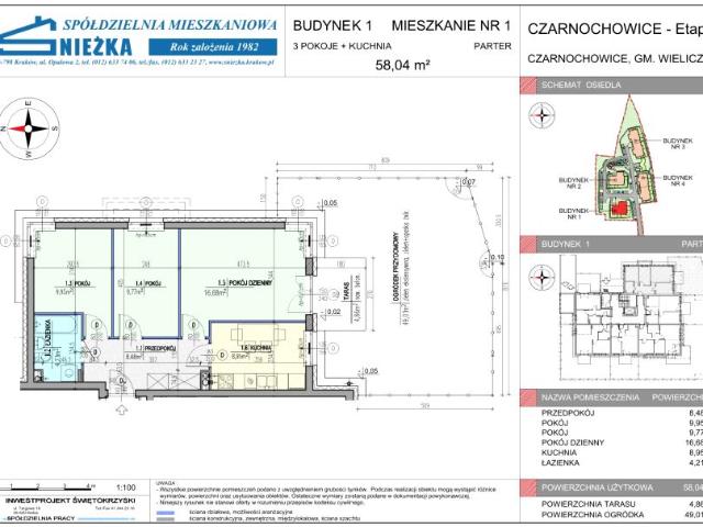 Mieszkanie 58m²
