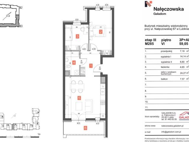 Mieszkanie 59,1m²