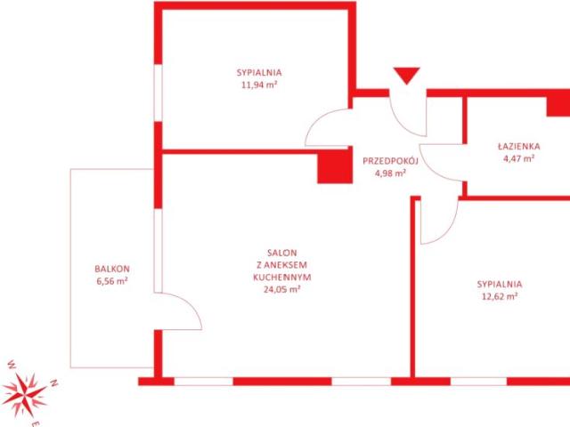 Mieszkanie 59,26 m², Straszyn