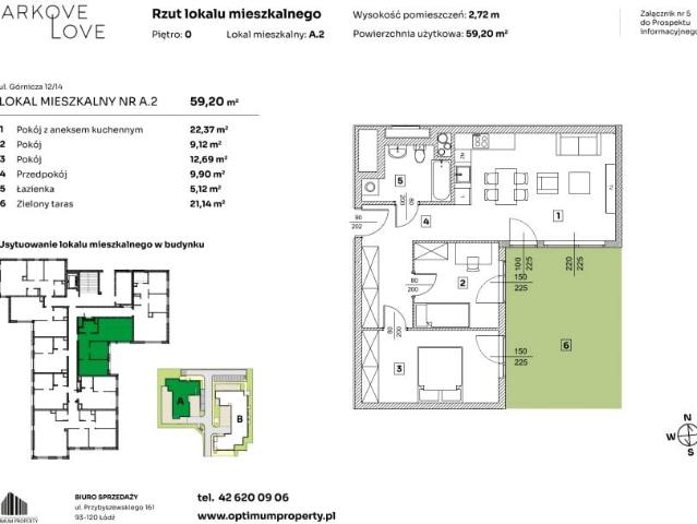 Mieszkanie 59,2m²