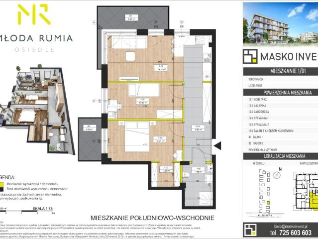 Mieszkanie 59,2m²