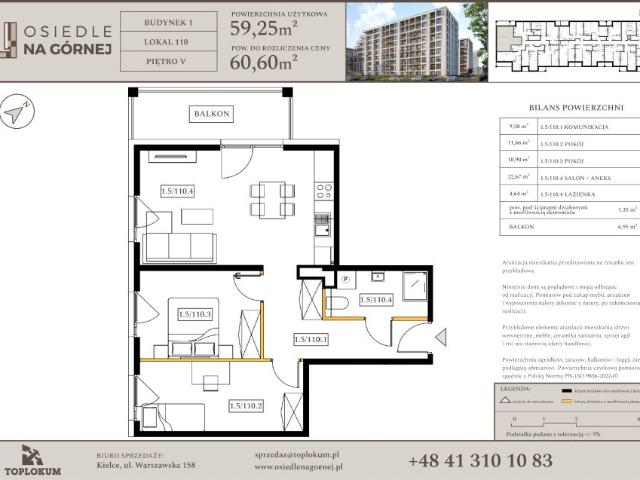 Mieszkanie 59,3m²