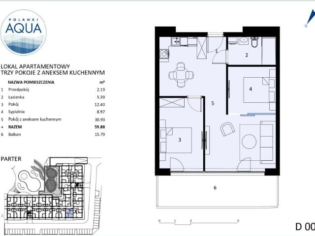 Mieszkanie 59,3m²