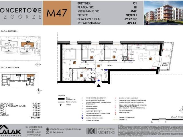 Mieszkanie 59,3m²