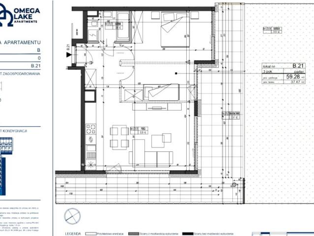 Mieszkanie 59,3m²