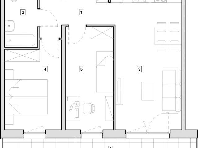 Mieszkanie 59,5m²