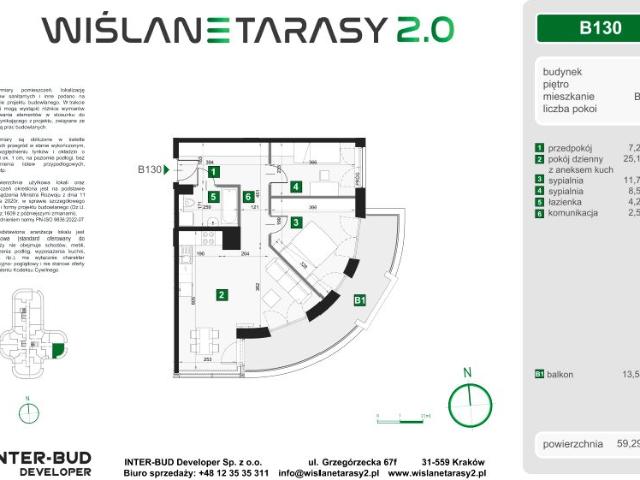 Mieszkanie 59,5m²