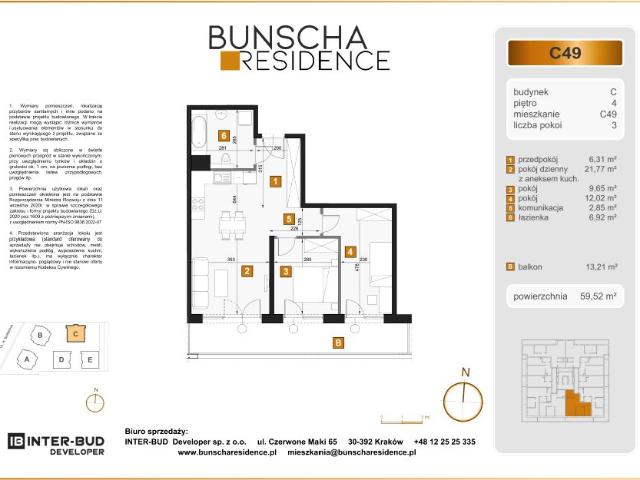 Mieszkanie 59,5m²