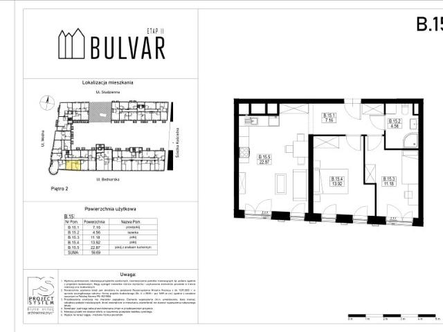 Mieszkanie 59,7m²