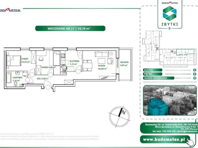 Mieszkanie 59,8m²