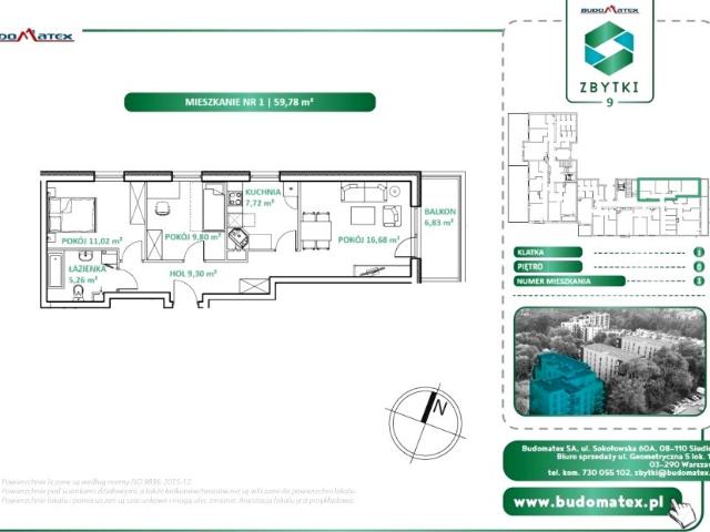 Mieszkanie 59,8m²