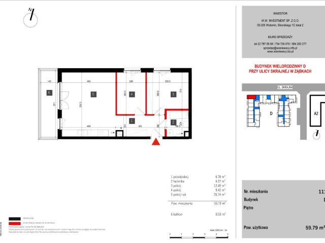 Mieszkanie 59,8m²