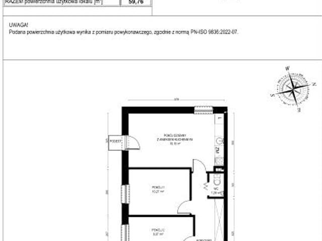 Mieszkanie 59,8m²