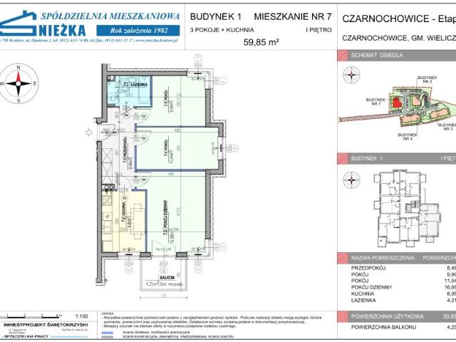 Mieszkanie 59,9m²