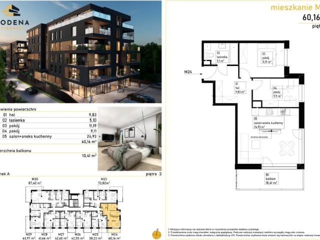 Mieszkanie 59,9m²