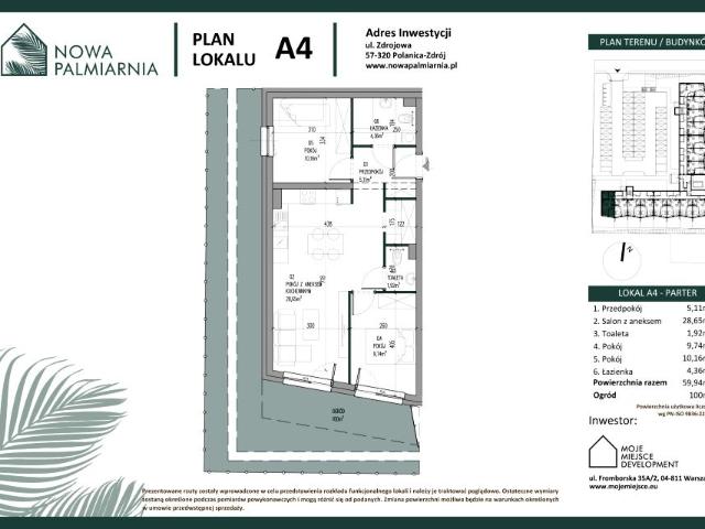 Mieszkanie 59,9m²