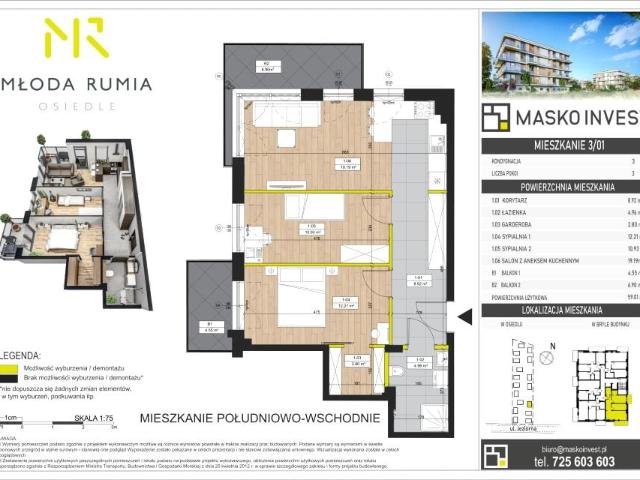 Mieszkanie 59m²