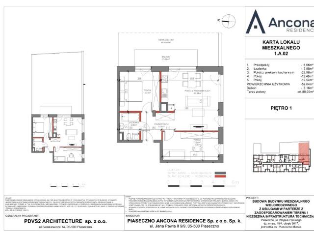 Mieszkanie 59m²