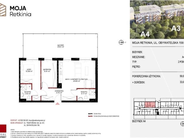 Mieszkanie 59m²