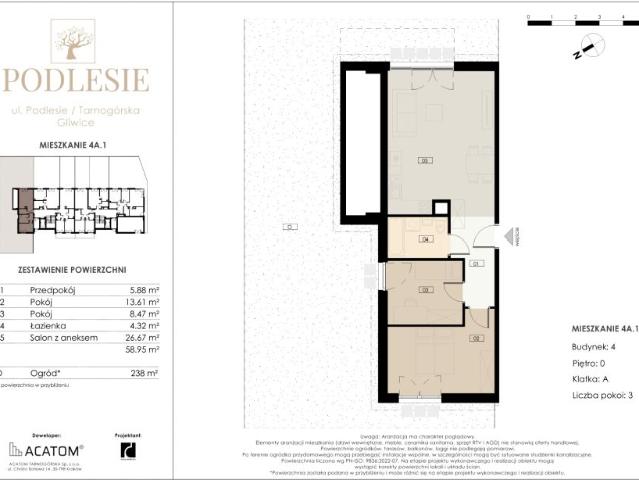 Mieszkanie 59m²