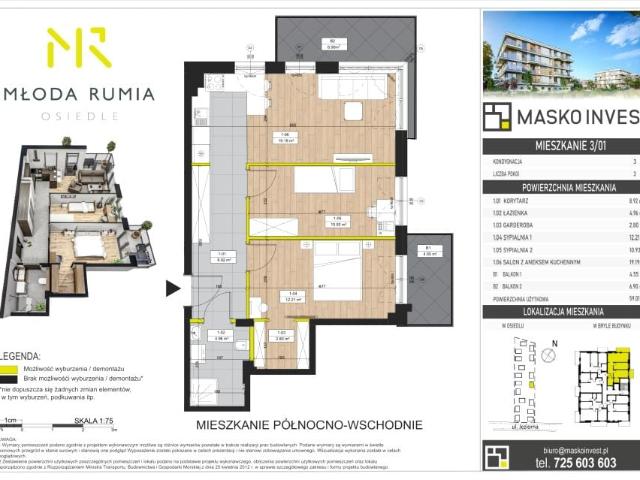 Mieszkanie 59m²